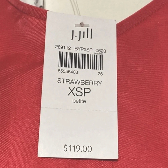 J.Jill NEW Elliptical-Hem A-Line Breathable Linen Blend Lagenlook Midi Dress XS - Picture 11 of 14